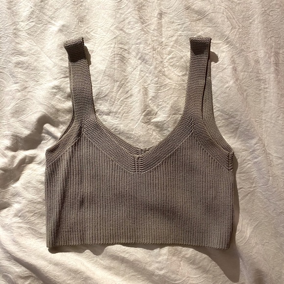 Knit cropped cami - Picture 2 of 2